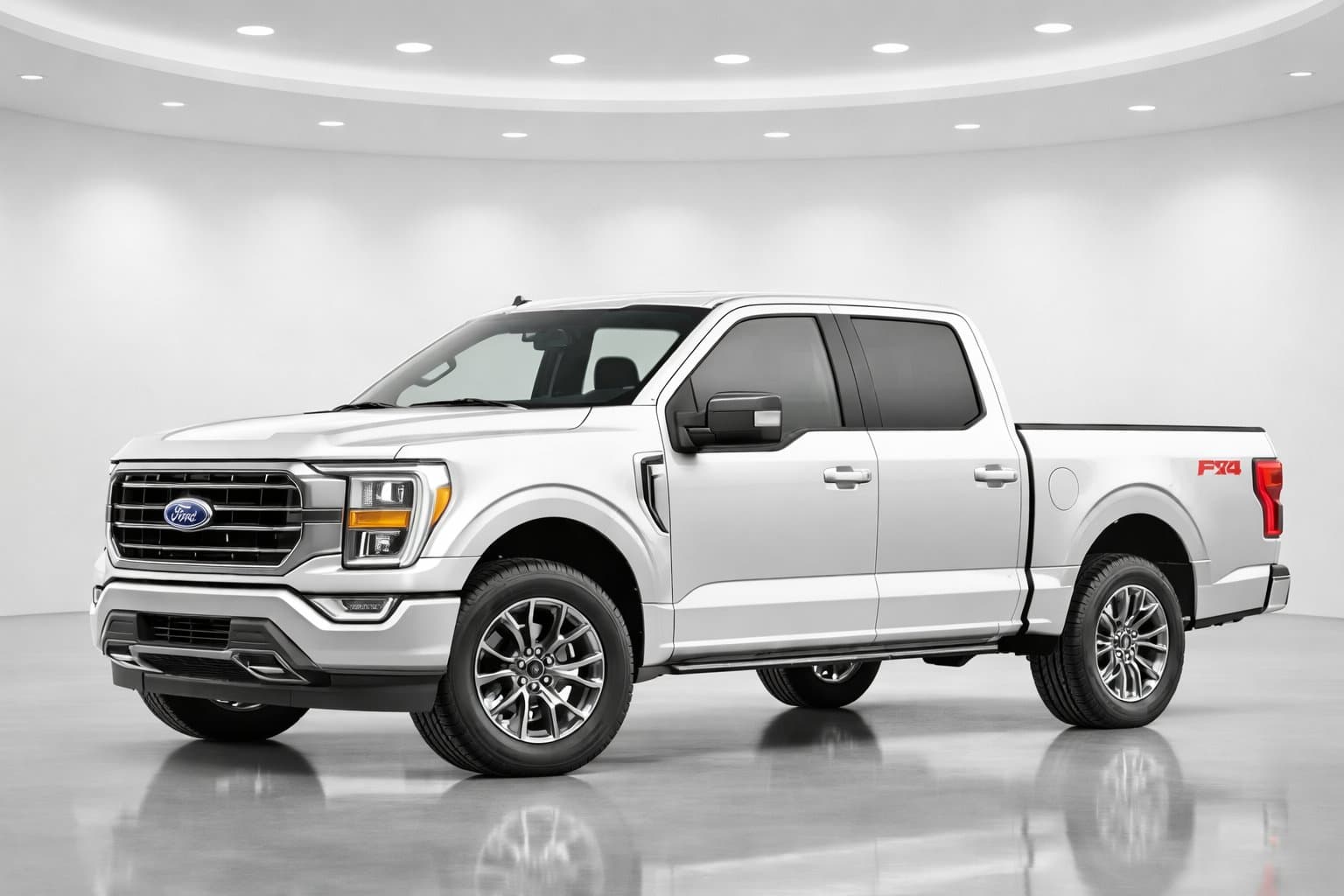 f150 White front-34 view